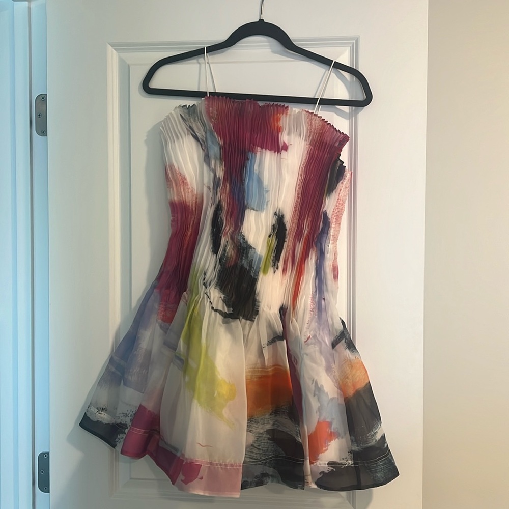 Aje celestial mini pleated dress size 4